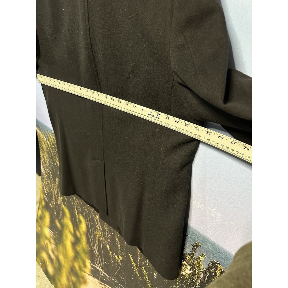 Ted Baker Flasby Black Double Breasted Overcoat Men 44R Wool‎ - Picture 5 of 11